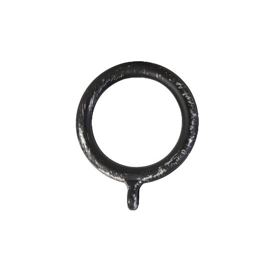 PLASTRING M/ØYE 32/43 SORT/SØLV 10 STK