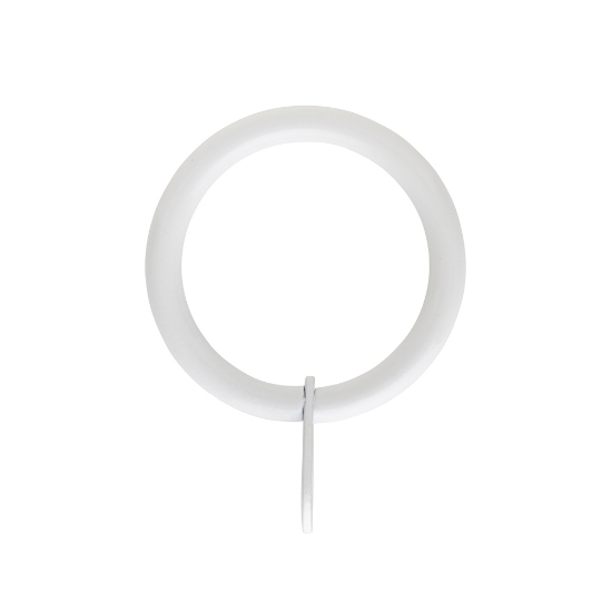 RING M/ØYE 25/33 HVIT 10 STK