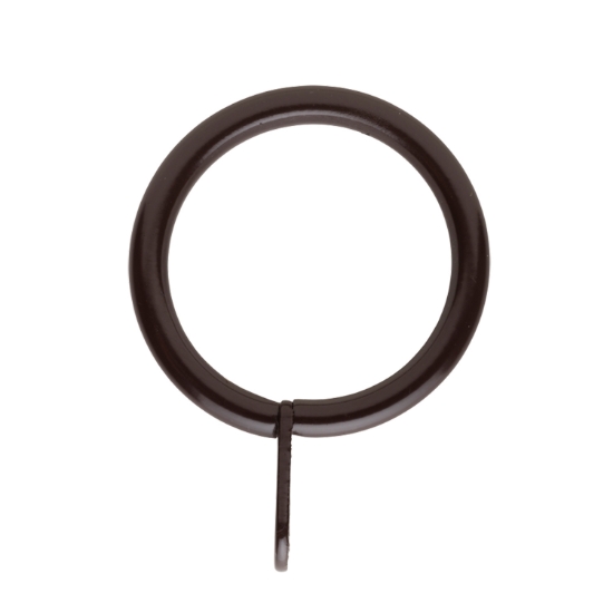 RING M/ØYE 25/33 MØRK BRUN 10 STK