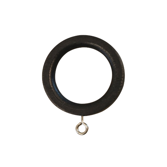 TRERING TIL 28MM M/ØYE SORT 10 STK