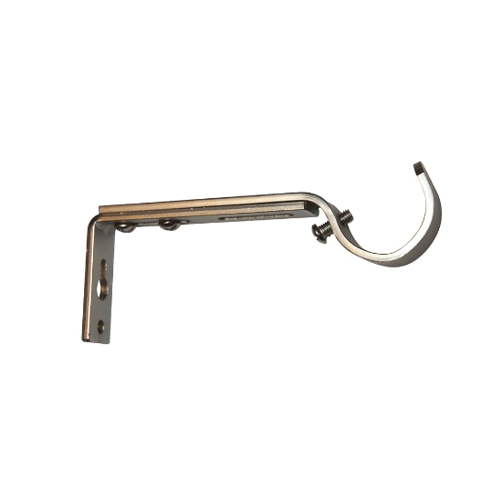 HOLDER 28MM REG.BAR BØRSTET STÅL