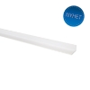 L-SIDESKINNER 13X20MM 160 CM HVIT 2 STK