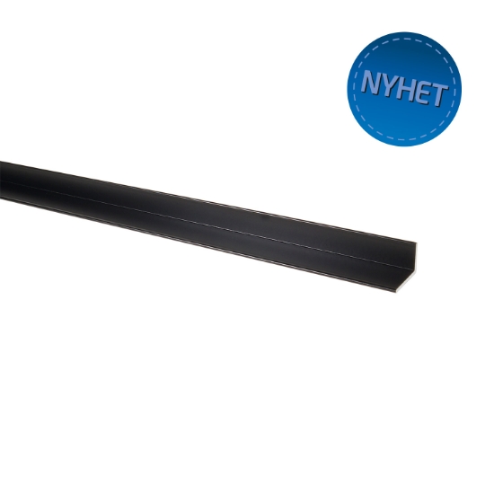 L-SIDESKINNER 13X20MM 160 CM SORT 2 STK